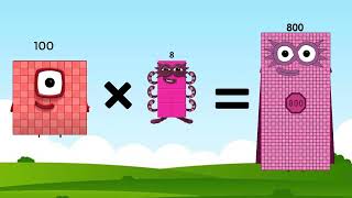 Numberblocks Multiplication Big Numbers  Learn Math Episodes [upl. by Ahseram]