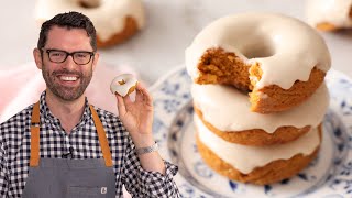 SuperEasy Pumpkin Donuts Recipe [upl. by Danit]