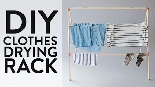 Make This DIY Clothes Drying Rack [upl. by Ilario707]