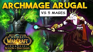 a 1008 min FIGHT 5 Mages vs Archmage Arugal [upl. by Mussman]