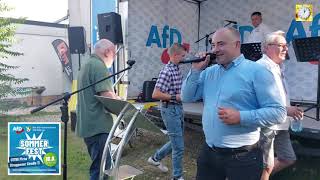 Steffen Janich und Gerrit Huy AfD Sommerfest 16082024 [upl. by Tressia821]