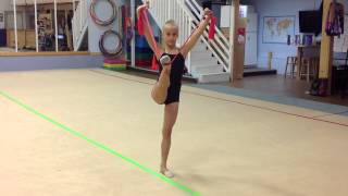 Rhythmic Gymnastics Training with Therabands [upl. by Natrav]