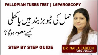 What is Laparoscopy Tube Test in Urdu  Tubes Khule Hn Ya Band Kesy Pata Chly Ga  Blocked Tubes [upl. by Ettesil]