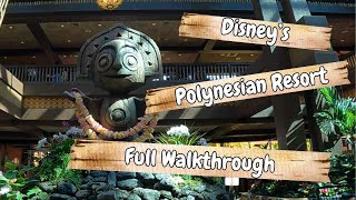 Disneys Polynesian Village Resort Walkthrough  Disney World 2024 [upl. by Monney]