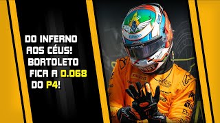 DEPOIS DE CAIR PARA P13 GABRIEL BORTOLETO FICA A 0068 DE UM P4 NA F2 ENZO FITTIPALDI ABANDONA [upl. by Launce]