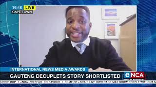 Gauteng decuplets story award nomination questioned by Sanef [upl. by Elaen772]