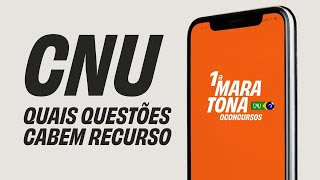 CNU Quais questões que cabem RECURSO Concurso Nacional Unificado aovivo [upl. by Retsof876]