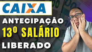 Urgente antecipaçao 13º salário pela Caixa Econômica Federal  Veja quem pode [upl. by Mauve]