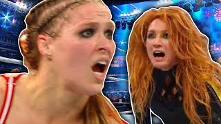 Becky Lynch Was Not Supposed To Pin Ronda Rousey At Wrestlemania 35 [upl. by Eidoow]