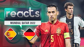 🇪🇸 ESPAÑA vs 🇩🇪 ALEMANIA  Copa Mundial Qatar 2022 ⚽️ EN VIVO [upl. by Virgel]