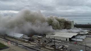 08272020 BioLab Inc fire Lake Charles Louisiana after hurricane Laura [upl. by Airotnes]