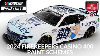 2024 FireKeepers Casino 400 Paint Schemes [upl. by Ahseyt]