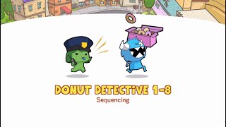 Puzzles Level 18  CodeSpark Academy learn Sequencing in Donut Detective  Gameplay Tutorials [upl. by Kotto486]