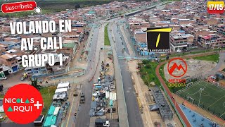 Volando en Drone en TransMilenio Av Ciudad de Cali en Bogotá 🇨🇴  Avances Grupo 1 PARTE 1  May 17 [upl. by Dylana]