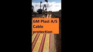 GM Plast underground warning and cable protection cover for power grids [upl. by Adilem887]