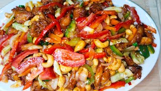 Cashew Nut Salad  ক্যাশেও নাট সালাদ রেসিপি [upl. by Livy]