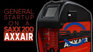 AXXAIR SAXX200 orbital tube welder by AXXAIR  General Startup from Precision Welding Supply [upl. by Albertina]