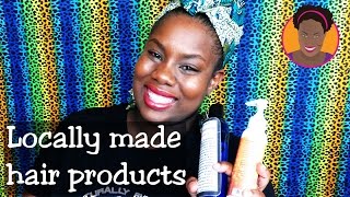 Natural hair products made in Trinidad  Nelly B [upl. by Nnylyaj164]