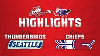 Seattle Thunderbirds at Spokane Chiefs 105  WHL Highlights 202425 [upl. by Attenaj656]