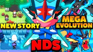 Pokemon NDS Rom Hack 2023 With Mega Evolution New Story Gen 16 amp Much More [upl. by Naedan951]