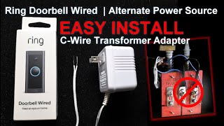 Ring Video Doorbell Wired  2021 Release  How to Use Wall Outlet Power Source [upl. by Efron]