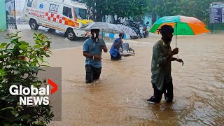 Cyclone Michaung At least 4 dead as tropical storm approaches floods south India [upl. by Dlaner]