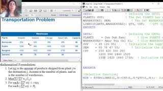 How to optimize the transportation problem using Lingo [upl. by Ttesil507]