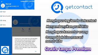 Cara menghapus tag di Getcontact Cara menyembunyikan profil Getcontact [upl. by Culbertson]