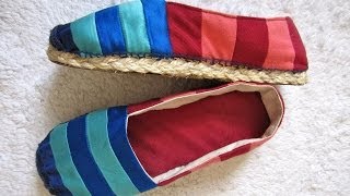 How to make Espadrilles [upl. by Nwahsiek]