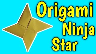 How to make a paper ninja star  Origami ninja star  diy origami papercraft [upl. by Constancia597]