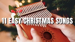 11 Easy Christmas Songs Kalimba Tutorial for Beginners [upl. by Rosene]