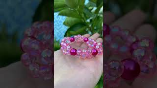 Pulseira trançada cor de rosa 💖🌷🦩 [upl. by Fatima]