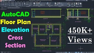 AutoCAD Floor Plan Tutorial for Beginners  1 [upl. by Siuraj]