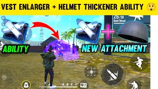 VEST ENLARGER  HELMET THICKENER ABILITY TEST  GARENA FREE FIRE [upl. by Lebna]