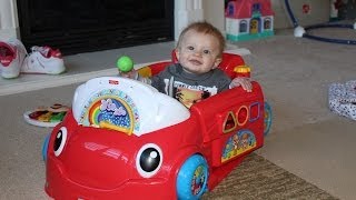 Fisher Price Crawl Around Car Unboxing and Playtime Review [upl. by Litch]