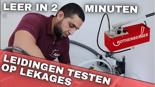 Leer in 2 minuten vloerverwarming afpersen en controleren op lekkages [upl. by Irisa]