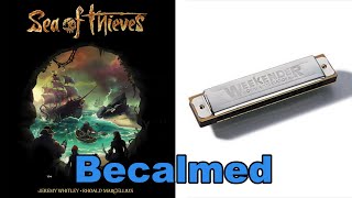 Harmonica Becalmed  SEA OF THIEVES OST  TABS [upl. by Ldnek]