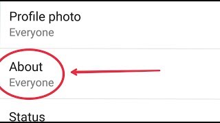 WhatsApp  What is About in WhatsApp  How To Use About [upl. by Ellerey223]