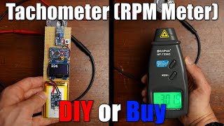 Tachometer RPM Meter  DIY or Buy  How a 3€ sensor outdoes a 29€ product [upl. by Ynohtna]