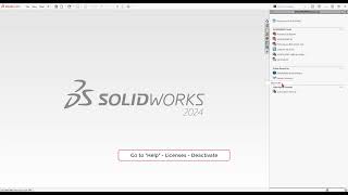 SOLIDWORKS Standalone License Deactivation [upl. by Anirdnaxela]