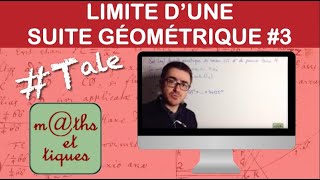 Calculer la limite dune somme de termes dune suite géométrique  Terminale [upl. by Sheeb]