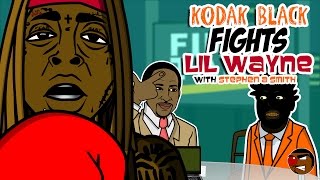 Kodak Black fights Lil Wayne w Stephen A Smith [upl. by Goulette283]