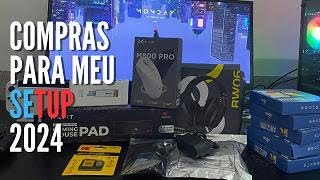 Produtos da AliExpress para meu SETUP 2024 UNBOXING [upl. by Schulz]