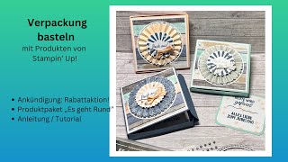 Selbstschließende Box basteln 💚 Sparen   Aktion im Juni auf Stanzmaschinen 💚 Stampin‘ Up 💚69 [upl. by Bean]