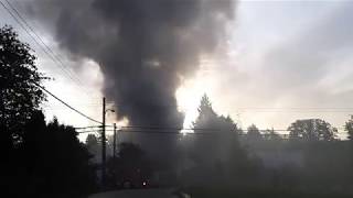 house fire Victoria BC Linwood ave [upl. by Dalis68]