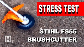 STIHL FS55 STRIMMERBRUSHCUTTER REVIEW [upl. by Ettelrahc]