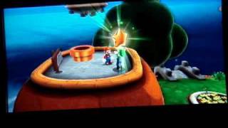 Super Mario Galaxy Walkthrough Good Egg Galaxy Secret Star  Luigi on the Roof [upl. by Jory]