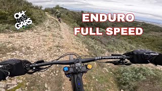 FULL SPEED ENDURO EBIKE  test fourche double t sur vttae [upl. by Merna]