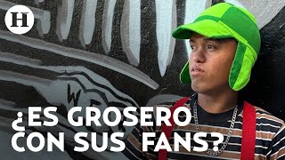 Manager de “Medio Metro” sorprende a fans es grosero y niega los autógrafo del bailarín [upl. by Adamek641]