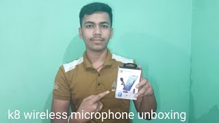 k8 wireless microphone unboxing [upl. by Dulla117]